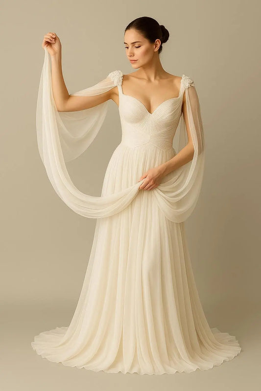 Celestia - Boho Cape Wedding Dress Payton Bridal