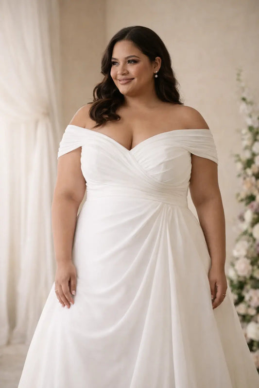 Best Plus Size Wedding Dresses to Hide the Stomach