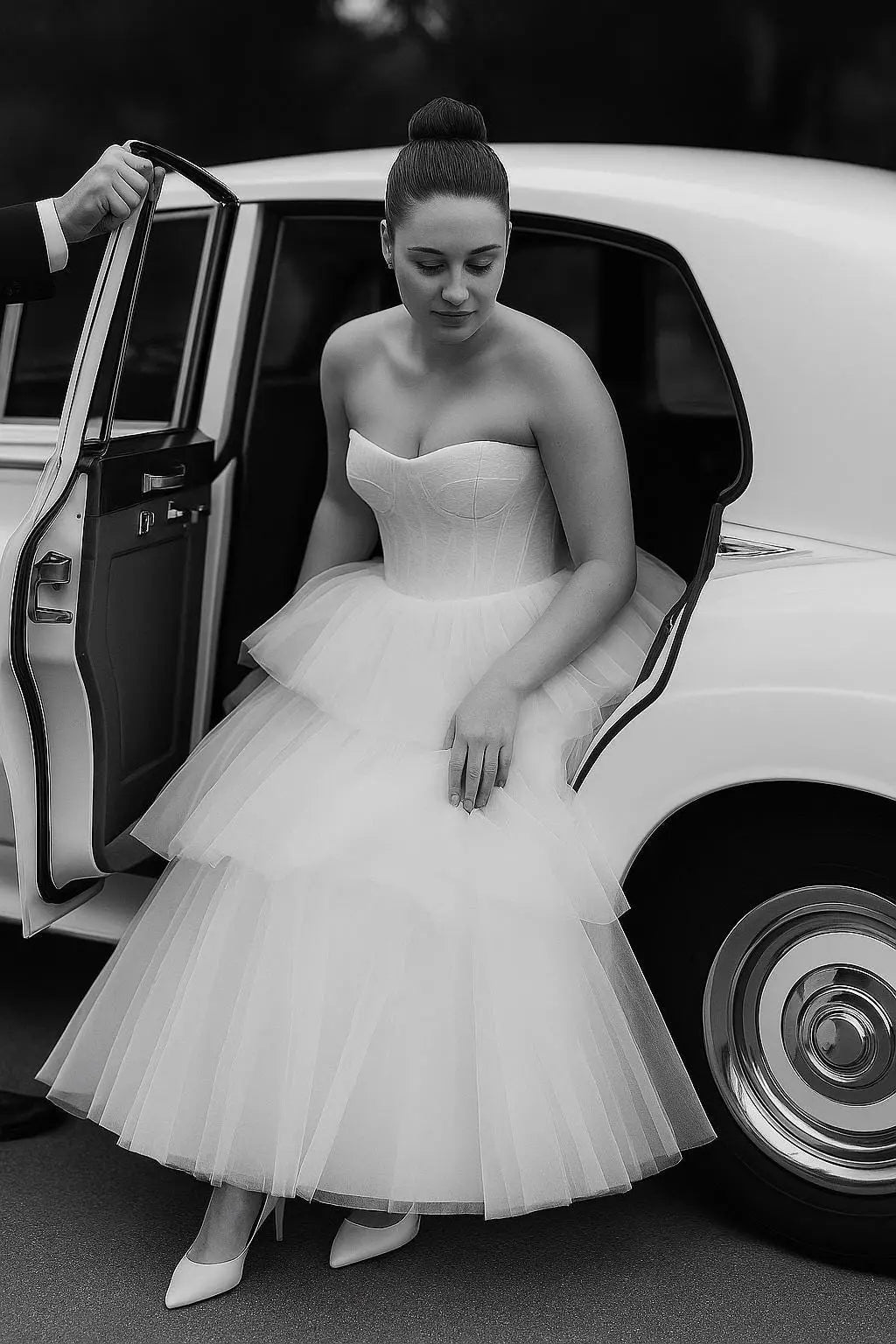 The Eloise Tiered Tulle Bridal Gown Payton Bridal
