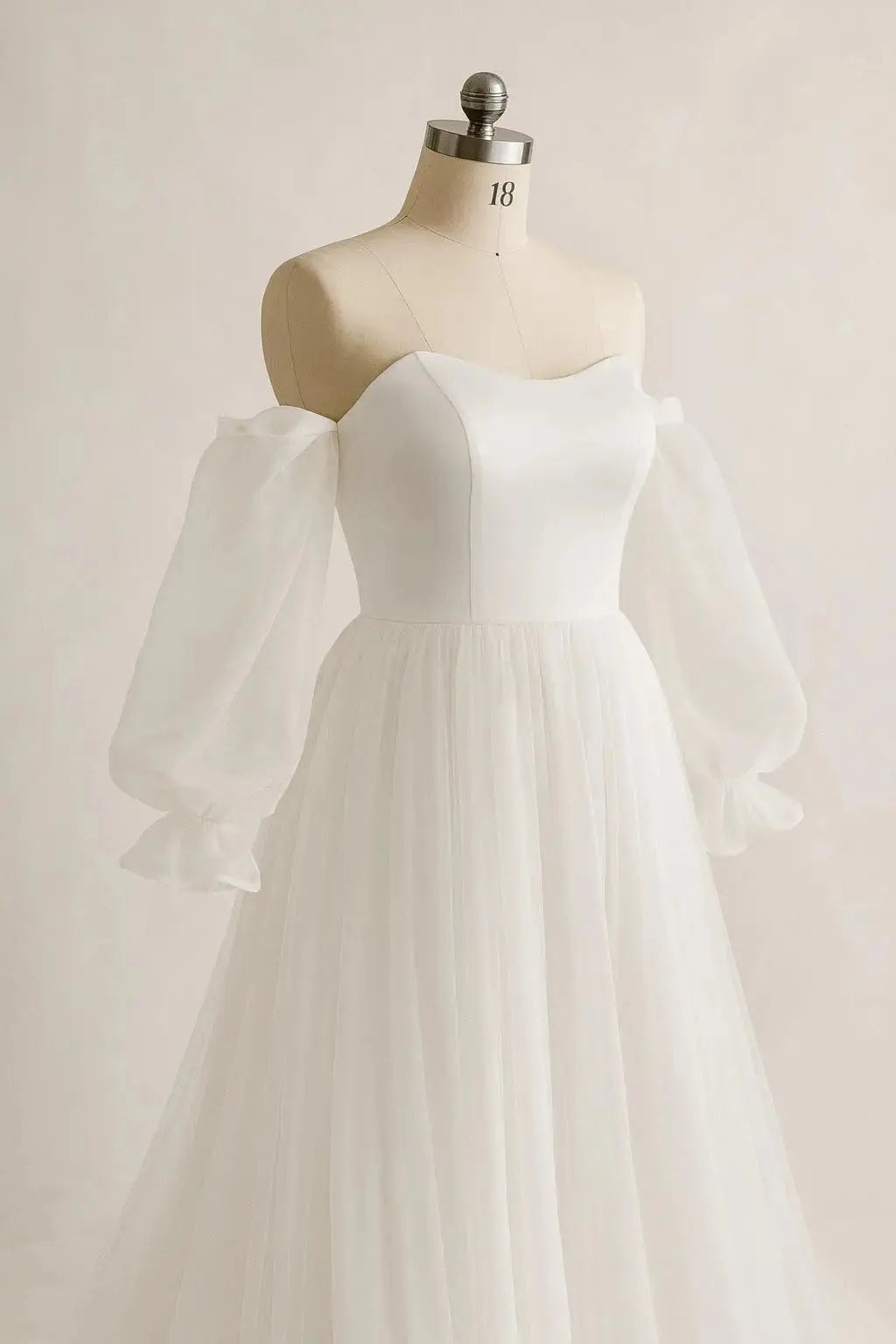 Boho Romance Satin & Tulle Wedding Gown Payton Bridal