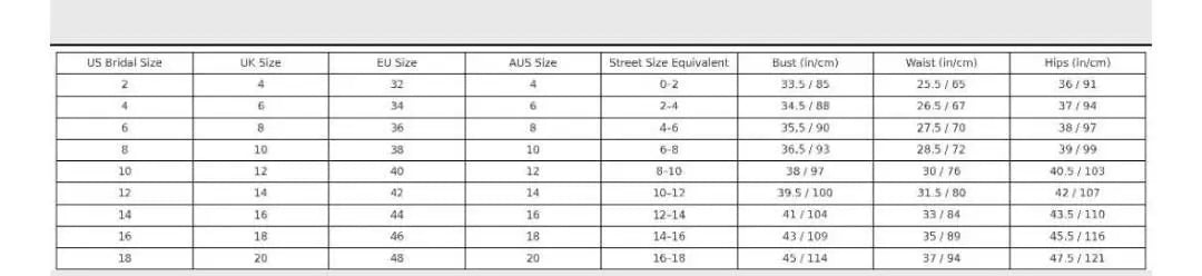 Sizing Guide