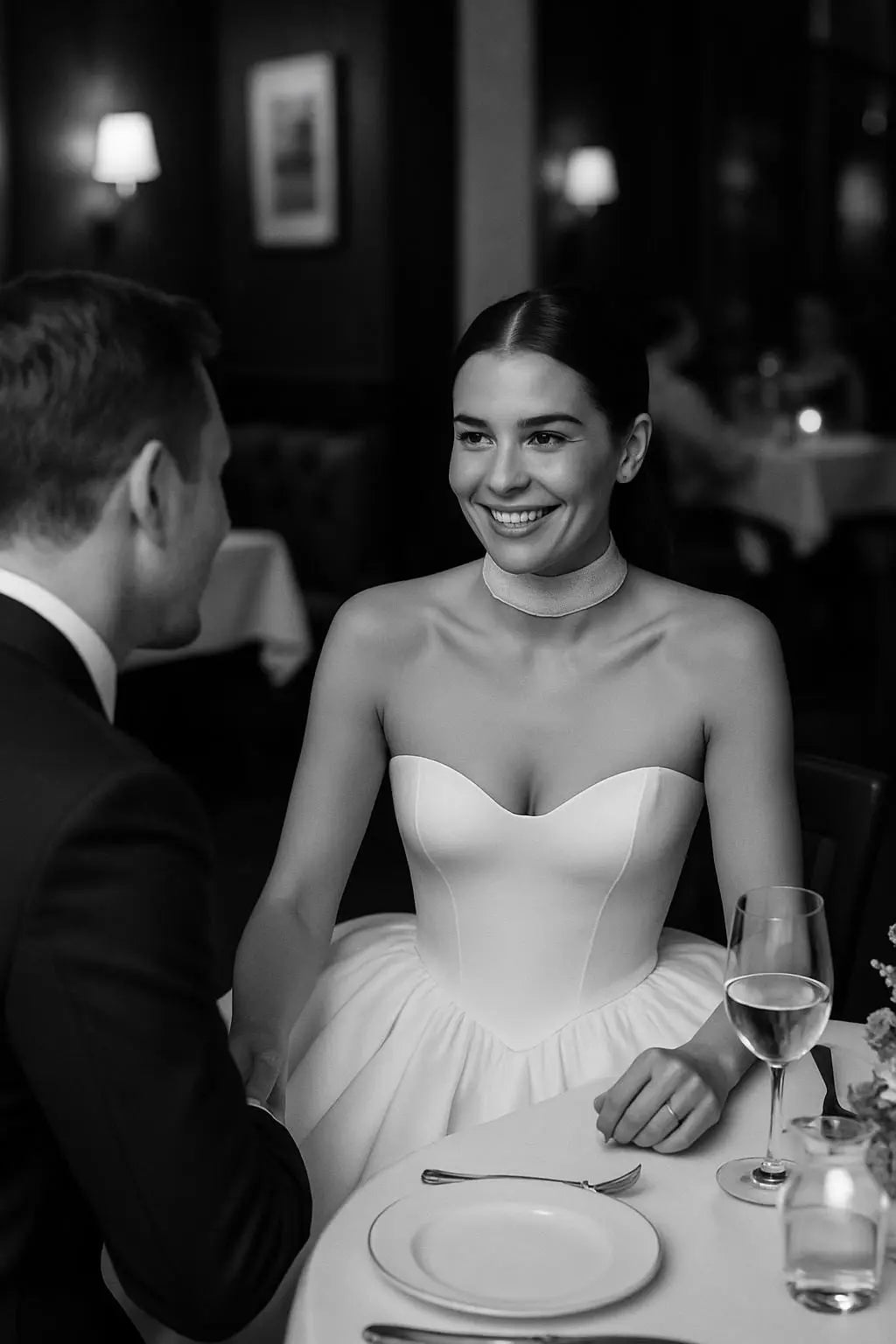 Satin Strapless Ball Gown Wedding Dress | Corset Bodice | Full Skirt | Classic Bridal Elegance Payton Bridal