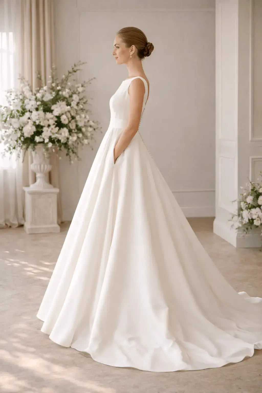 Margaux-Inspired Wedding Dress | Timeless A-Line Gown