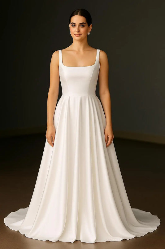 The Stella Wedding Dress – Modern Elegance with Pockets Payton Bridal