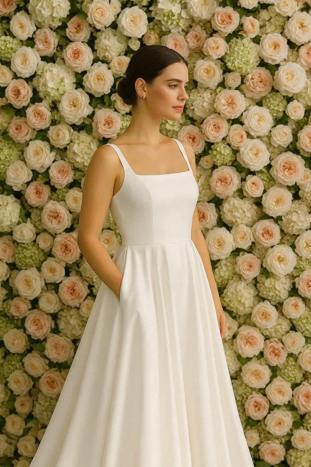 The Stella Wedding Dress – Modern Elegance with Pockets Payton Bridal