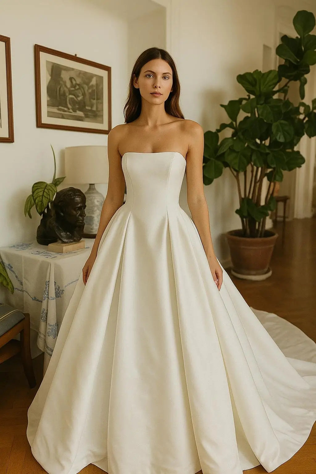 Classic Satin Ballgown Wedding Dress Payton Bridal