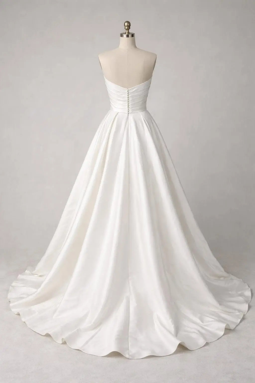 One shoulder satin wedding dress Payton Bridal
