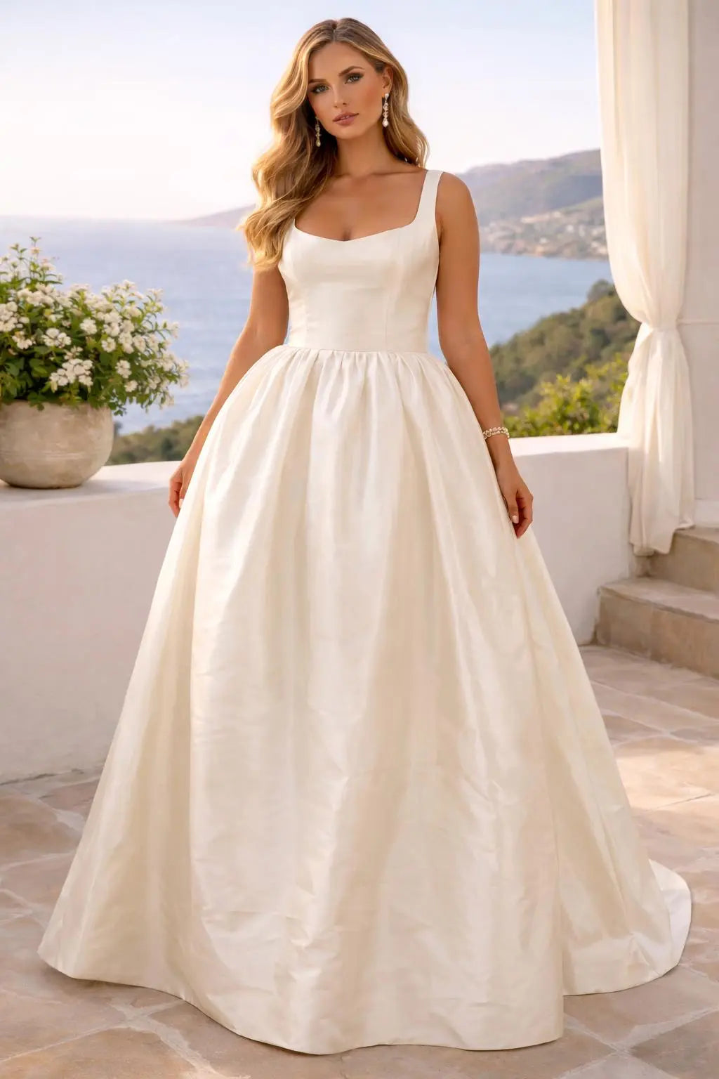 Modern Ivory Ball Gown Wedding Dress Payton Bridal