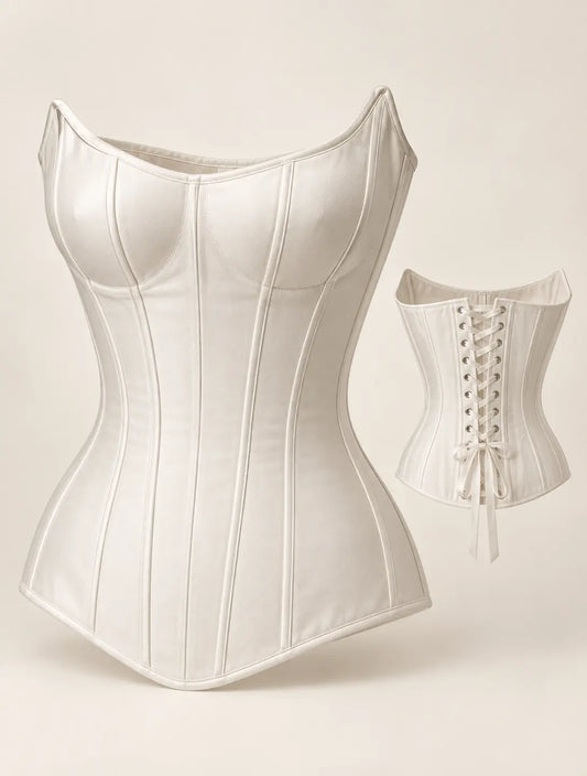 Ivory Satin Longline Bridal Corset Payton Bridal