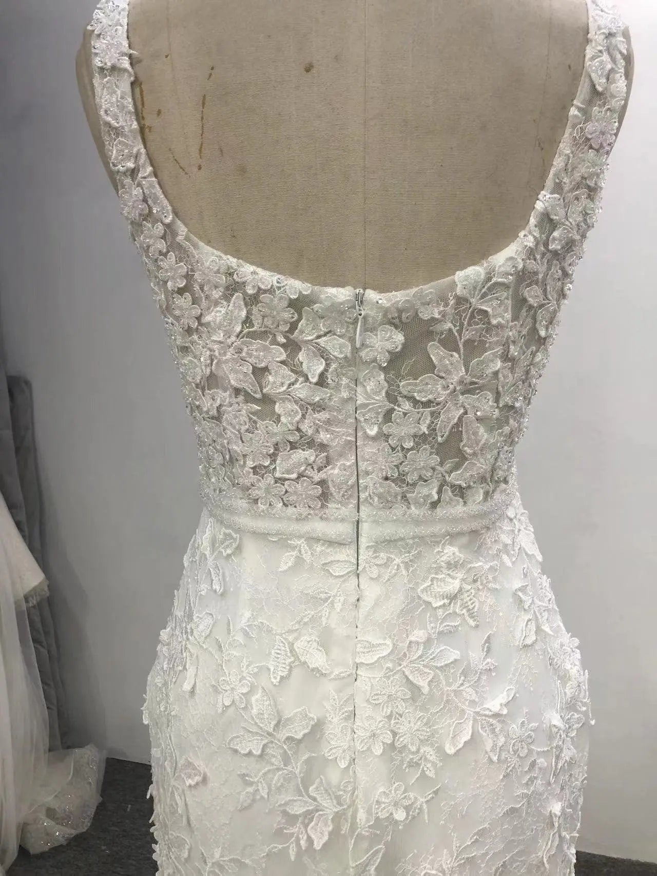 Lace Wedding Gown: Elegant Straps, Defined Waist Payton Bridal