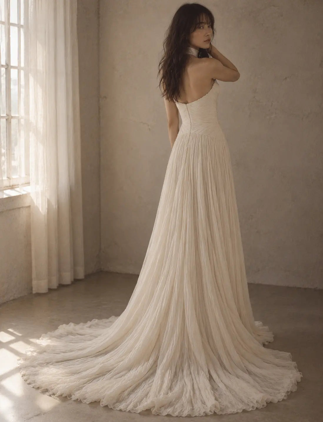 Elegant Pleated Wedding Dress with Sweetheart Neckline Payton Bridal