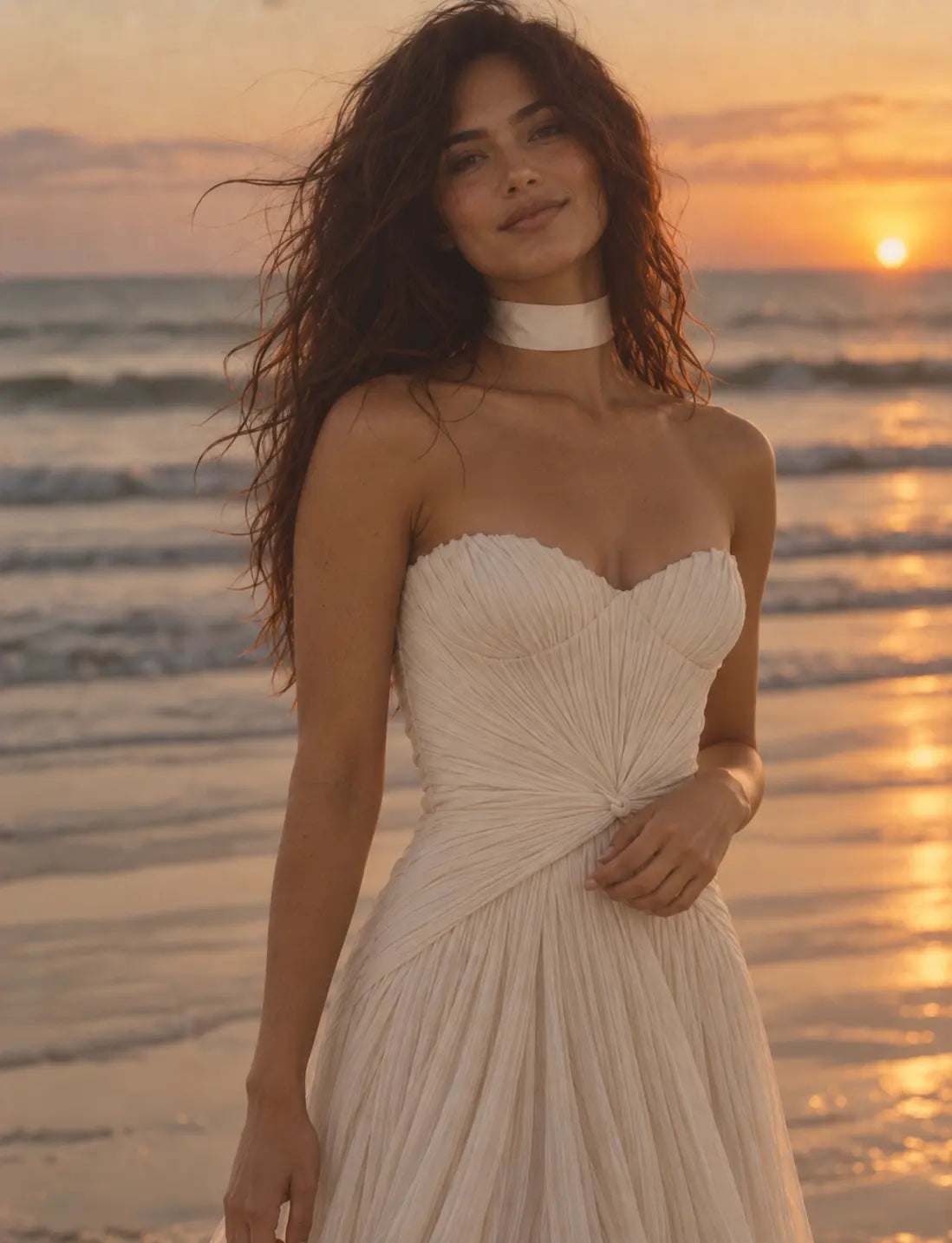 Elegant Pleated Wedding Dress with Sweetheart Neckline Payton Bridal