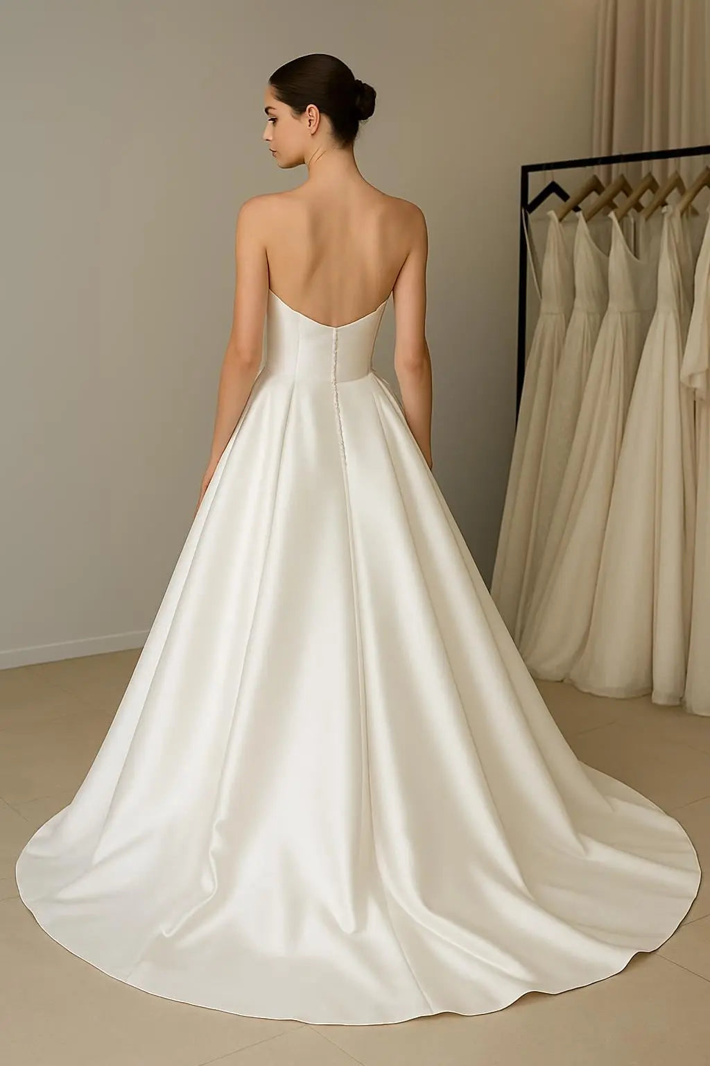 Classic Satin Ballgown Wedding Dress Payton Bridal