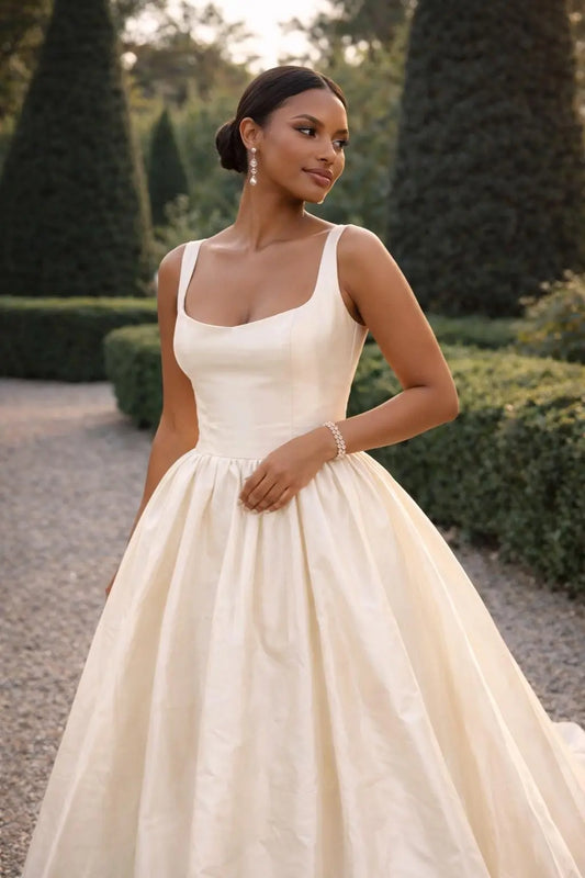 Modern Ivory Ball Gown Wedding Dress Payton Bridal
