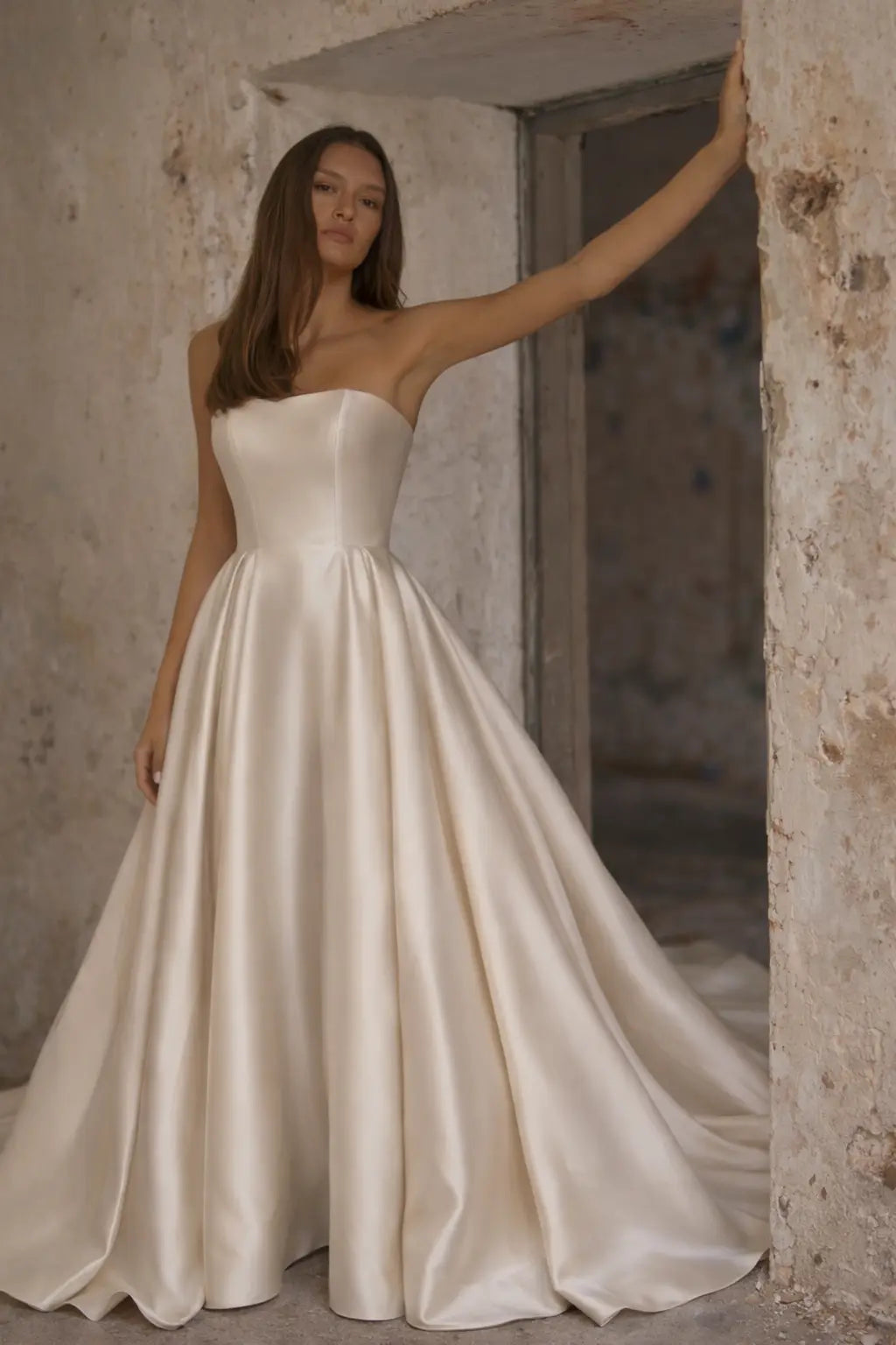 Classic Satin Ballgown Wedding Dress Payton Bridal
