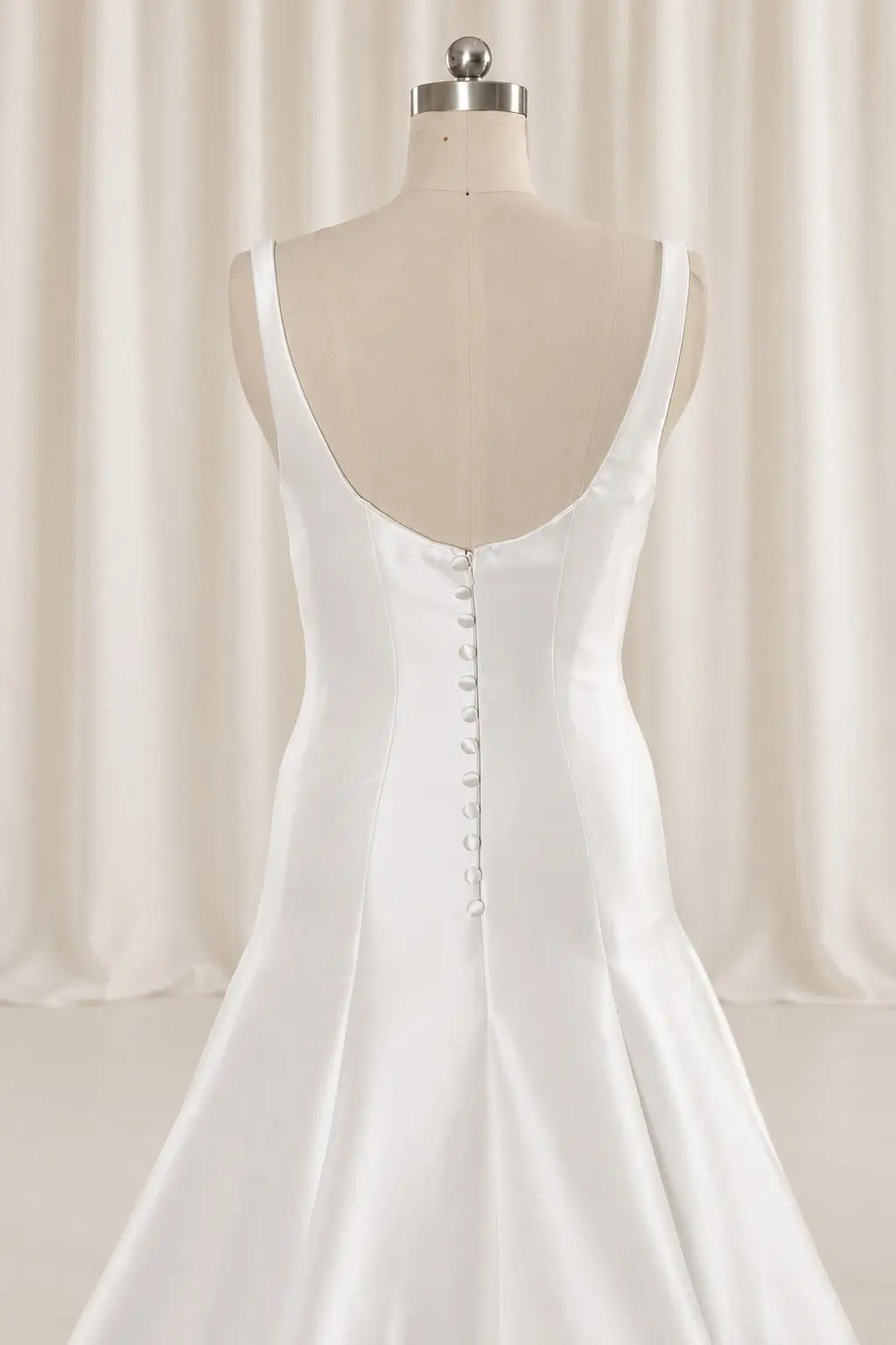 The Sculpted Waist Crepe Gown Payton Bridal