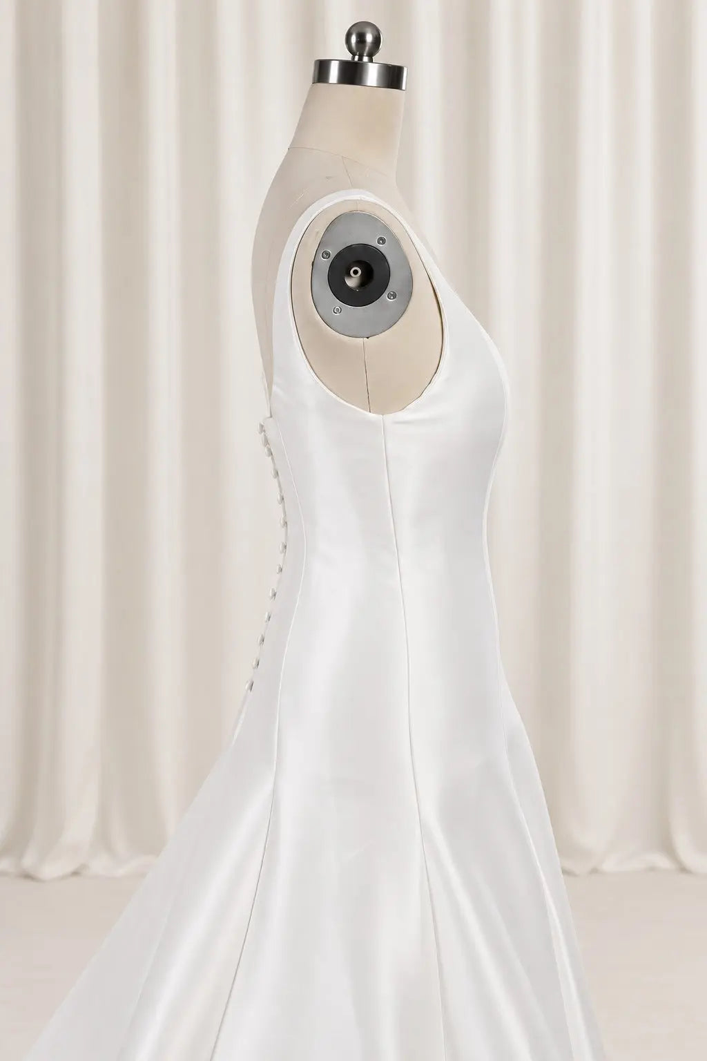 The Sculpted Waist Crepe Gown Payton Bridal